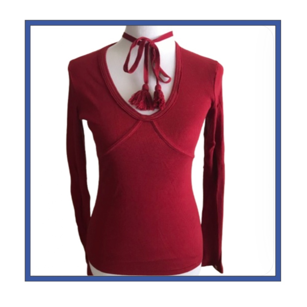 Victoria's Secret Moda International Ribbed long sleeve top size M never worn!
